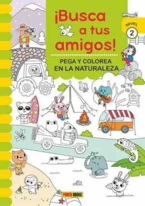 ¡Busca a Tus Amigos! Pega y Colorea en la Naturaleza Favorito De Clientes