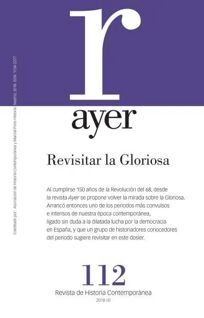 Bestseller AYER 112 - REVISITAR LA GLORIOSA