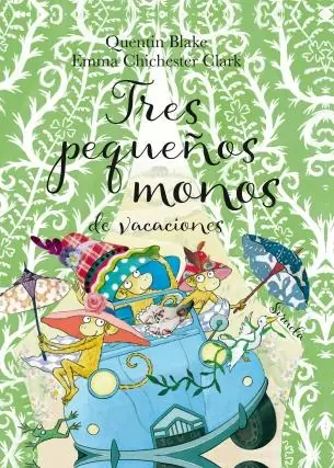 Tres pequeños monos de vacaciones Compra Ahora