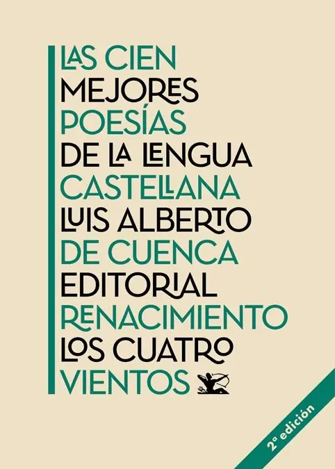 Alta Calidad Las cien mejores poesías de la lengua castellana